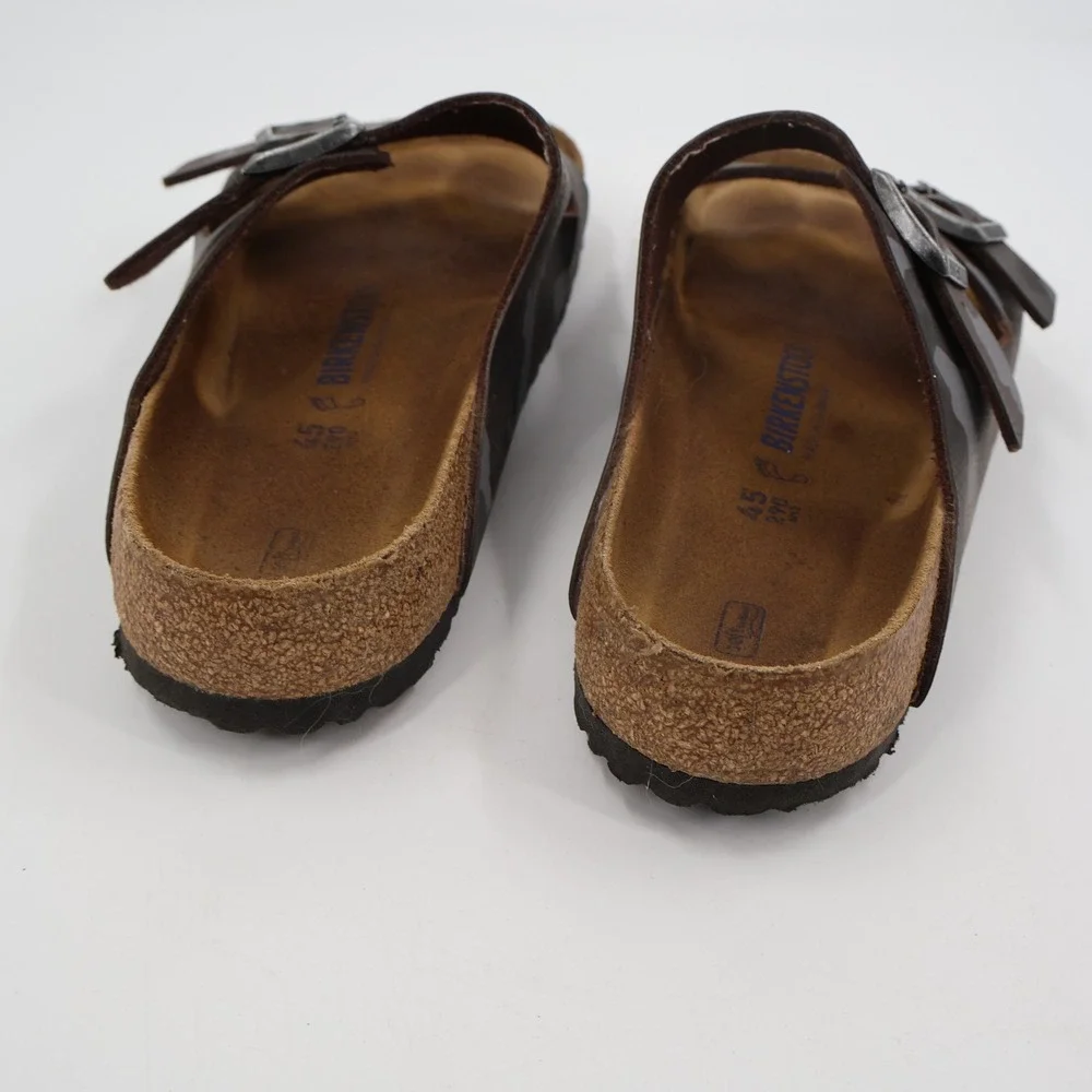 Birkenstock Arizona Sandal Mens 45 Camouflage Brown Soft Footbed Slide Buckle